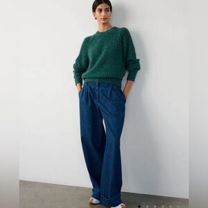 White and Warren Cashmere Ribbed Marled sweater size Small